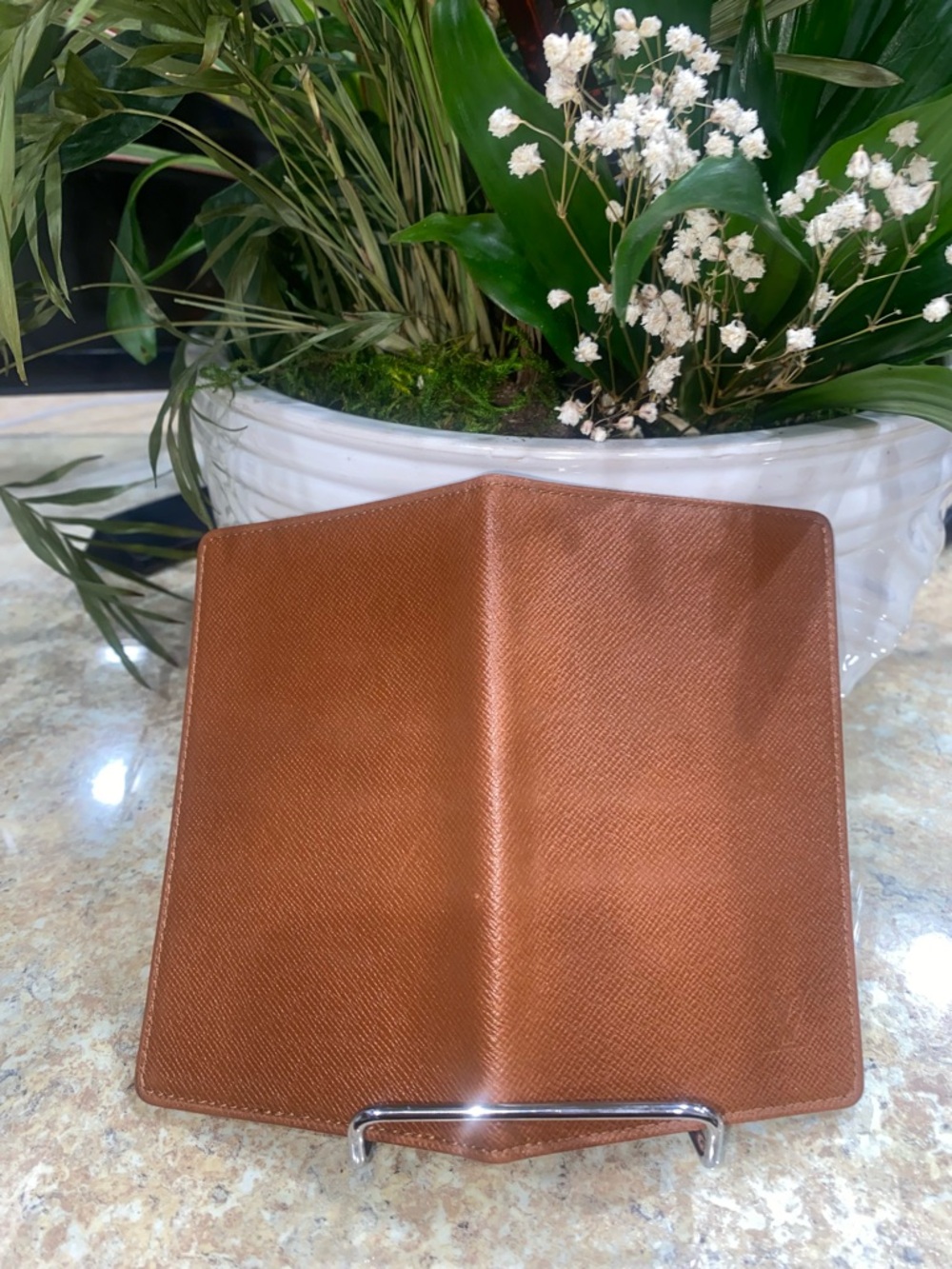 Louis Vuitton Vintage Brown Taiga Leather Card Holder Wallet SP0968 EUC - Picture 5 of 14